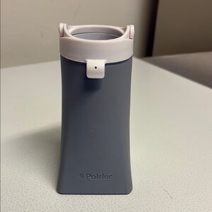 Polder Gray and White Silicone Curling Iron Excellent Condition Holder